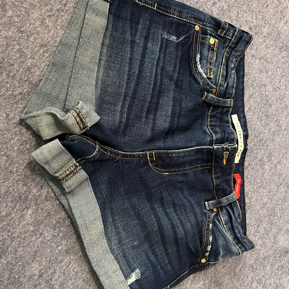 Celebrity Pink Indigo Denim Shorts